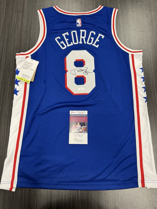 Paul George Signed Philadelphia 76ers Jersey JSA COA