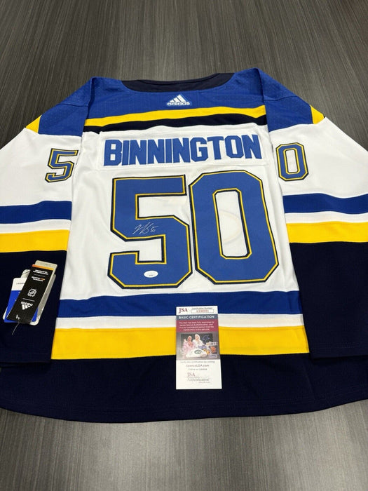 Jordan Binnington Signed St. Louis Blues Jersey JSA COA