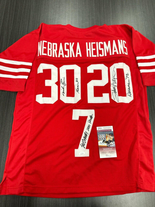 Nebraska Heisman Signed Nebraska Cornhuskers Custom Jersey JSA COA