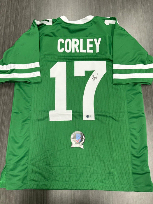 Malachi Corley Signed New York Jets Custom Jersey Beckett COA