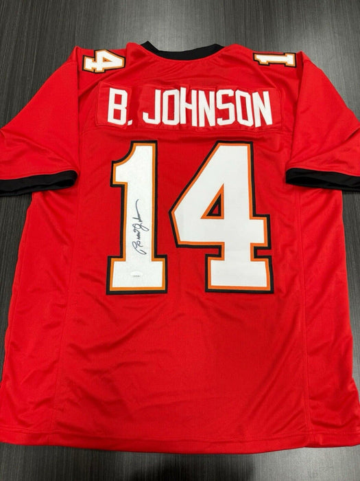 Brad Johnson Signed Tampa Bay Buccaneers  Custom Jersey JSA COA