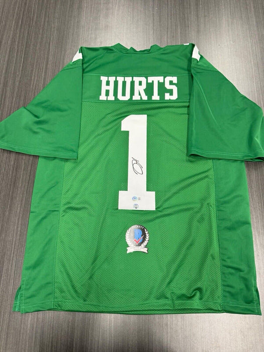 Jalen Hurts Signed Philadelphia Eagles Custom Jersey Beckett COA