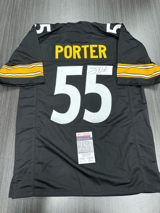 Joey Porter SR Signed Pittsburgh Steelers Custom Jersey JSA COA