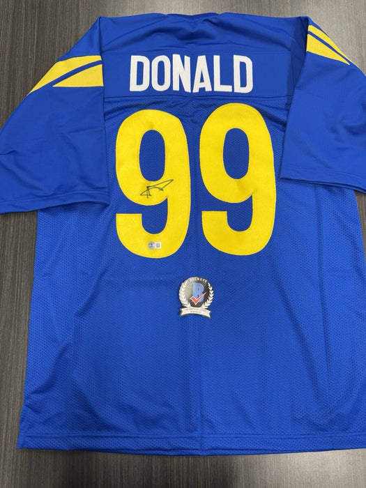 Aaron Donald Signed Los Angeles Rams Custom Jersey Becket COA