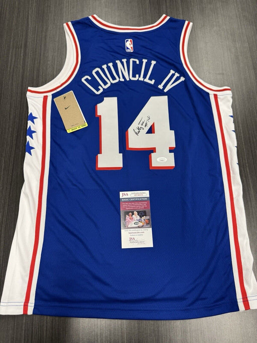 Ricky Council IV Signed Philadelphia 76ers Jersey JSA COA
