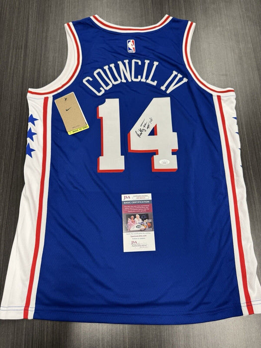 Ricky Council IV Signed Philadelphia 76ers Jersey JSA COA