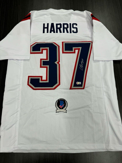 Damien Harris Signed New England Patriots Custom Jersey Beckett COA