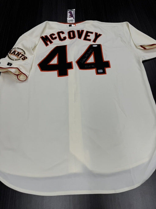 Willie McCovey Signed San Francisco Giants Custom Jersey JSA COA