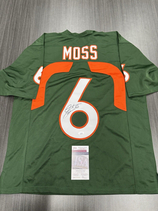 Santana Moss Signed Miami Hurricanes Custom Jersey JSA COA