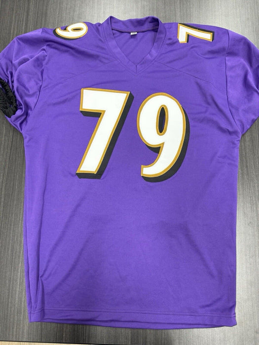 Ronnie Stanley Signed Baltimore Ravens Custom Jersey Beckett COA