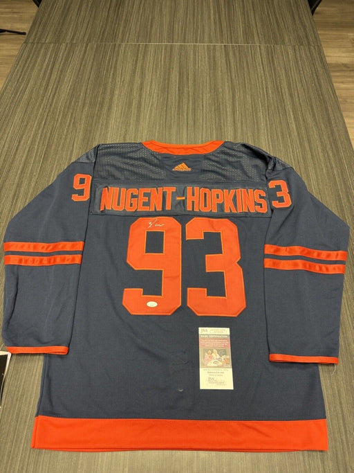 Ryan Nugent Hopkins Signed Edmonton Oilers Jersey JSA COA