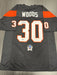 Ickey Woods Signed Cincinnati Bengals Custom Jersey Beckett COA