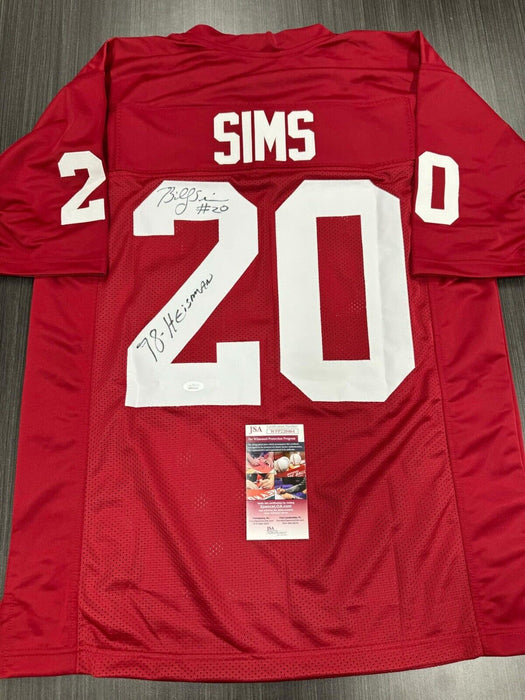 Billy Sims Signed Oklahoma Sooners Custom Jersey JSA COA