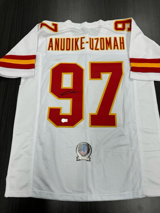 Felix Anudike Uzomah Signed Kansas City Chiefs Custom Jersey Beckett COA