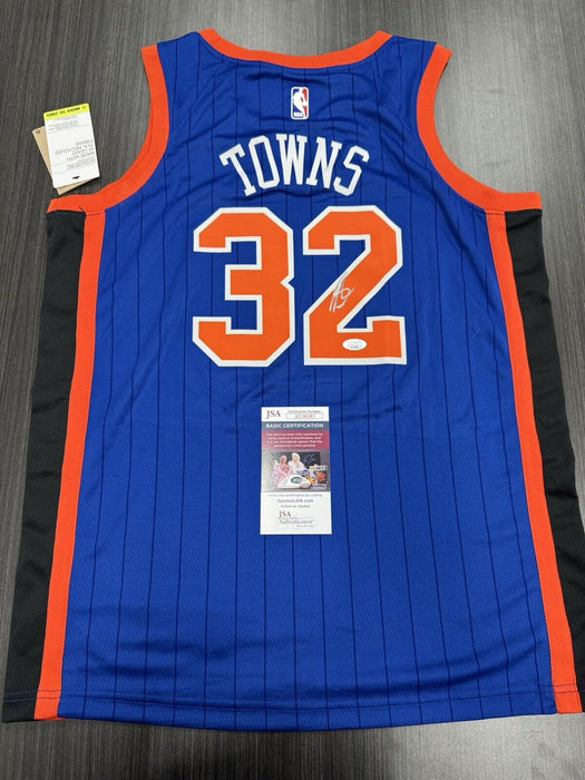 Karl Towns Signed New York Knicks Jersey JSA COA