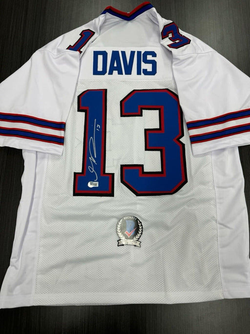 Gabe Davis Signed Buffalo Bills Custom Jersey Beckett COA