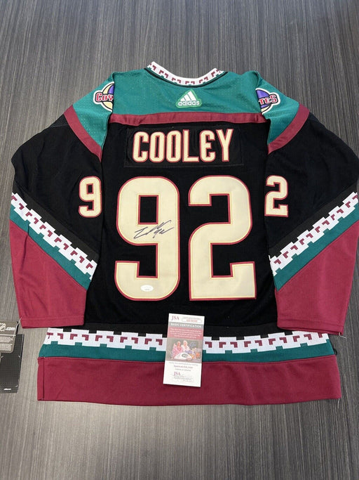 Logan Cooley Signed Arizona Coyotes Jersey JSA COA