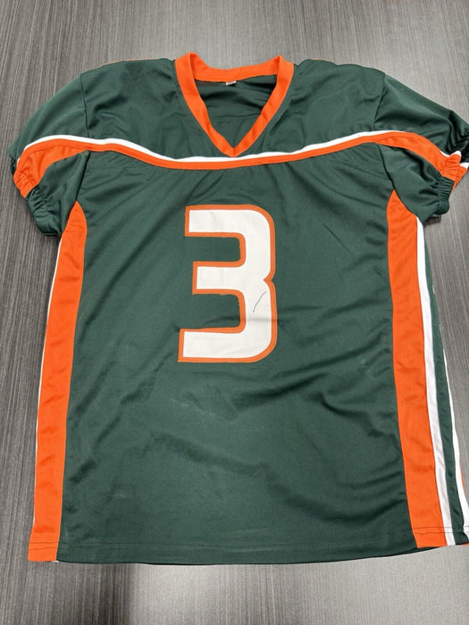Frank Gore Signed Miami Hurricanes Custom Jersey Beckett COA
