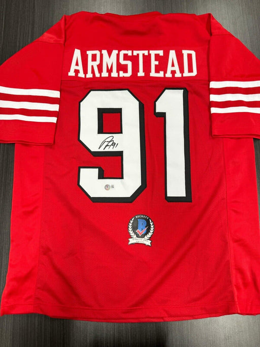 Arik Armstead Signed San Francisco 49ers Custom Jersey Beckett COA