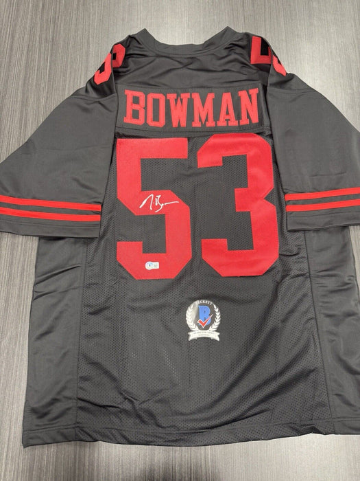 Navarro Bowman Signed San Francisco 49ers Custom Jersey Beckett COA