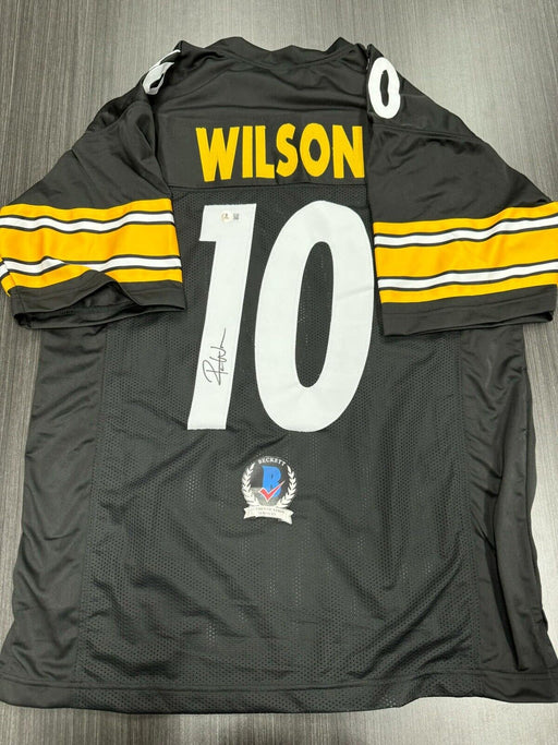 Roman Wilson Signed Pittsburgh Steelers Custom Jersey Beckett COA