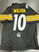 Roman Wilson Signed Pittsburgh Steelers Custom Jersey Beckett COA