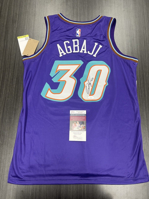 Ochai Agbaji Signed Utah Jazz Jersey JSA COA