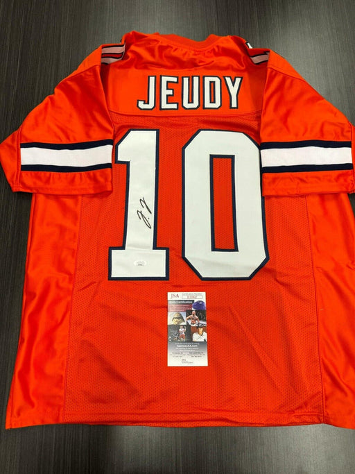 Jerry Jeudy Signed Denver Broncos Custom Jersey JSA COA