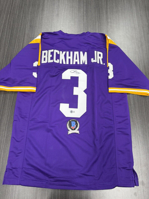 Odell Beckham Jr.  Signed LSU Tigers Custom Jersey Beckett COA