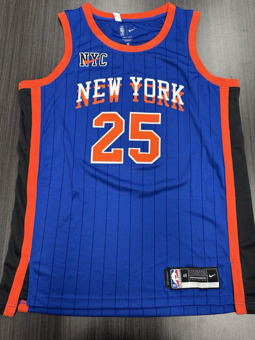Mikal Bridges Signed New York Knicks Jersey JSA COA
