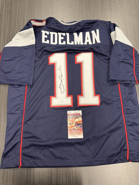 Julian Edelman Signed New England Patriots Custom Jersey JSA COA
