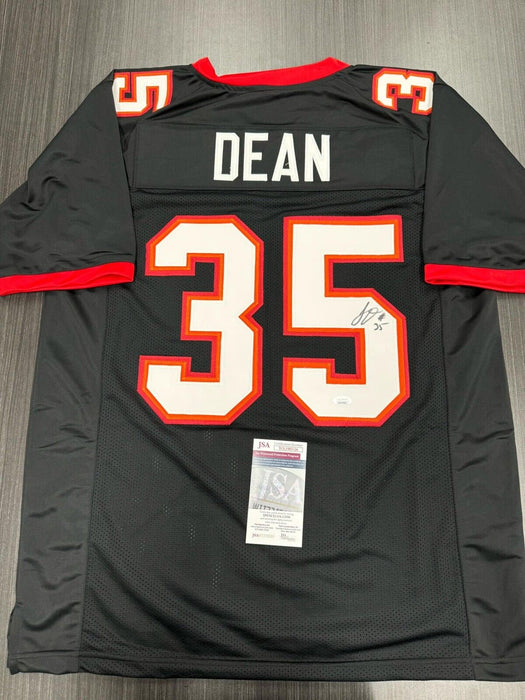 Jamel dean Signed Tampa Bay Buccaneers  Custom Jersey JSA COA