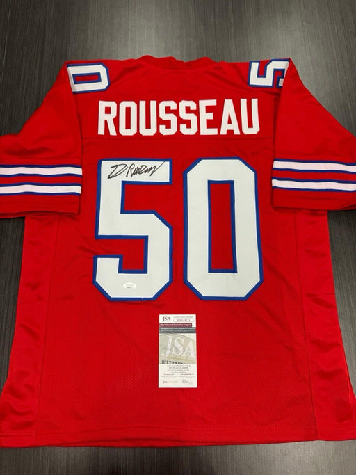 Gregory Rousseau Signed Buffalo Bills Custom Jersey JSA COA