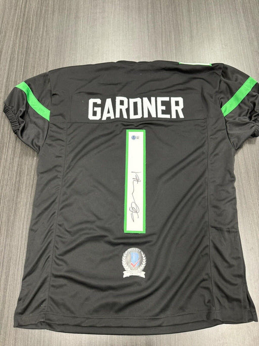 Sauce Gardner Signed New York Jets Custom Jersey Beckett COA