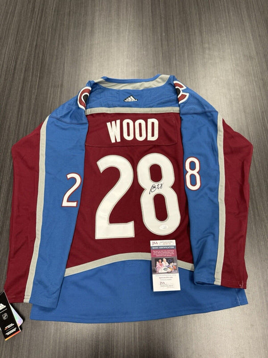 Miles Wood Signed Colorado Avalanche Jersey JSA COA