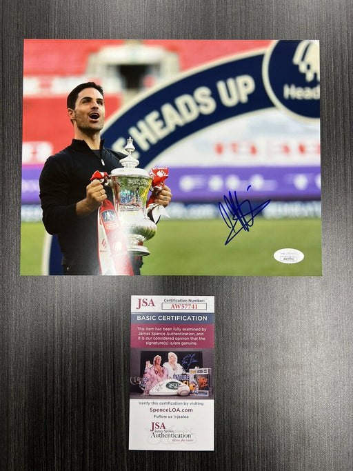 Mikel Arteta Signed Arsenal 8x10 Photo JSA COA