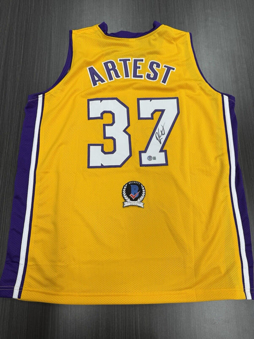Ron Artest Signed Los Angeles Lakers Custom Jersey Beckett COA
