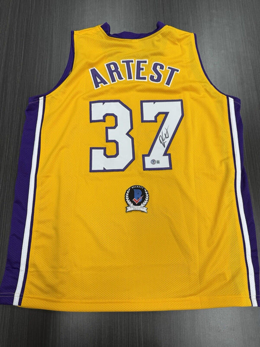 Ron Artest Signed Los Angeles Lakers Custom Jersey Beckett COA