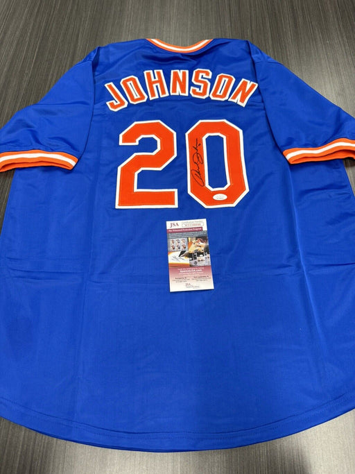 Howard Johnson Signed New York Mets Custom Jersey JSA COA