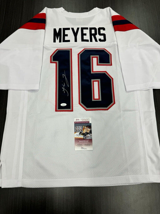 Jakobi Meyers Signed New England Patriots Custom Jersey JSA COA