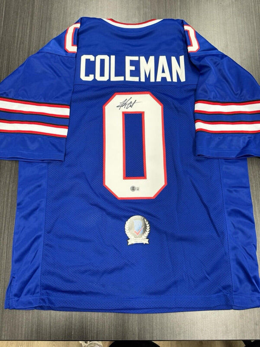 Keon Coleman Signed Buffalo Bills Custom Jersey Beckett COA