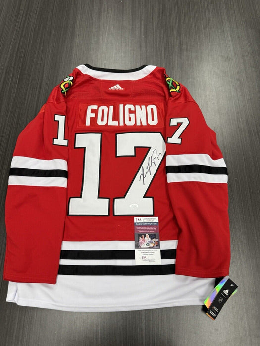 Nick Foligno Signed Chicago Blackhawks Jersey JSA COA