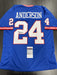 Otis Anderson Signed New York Giants Custom Jersey JSA COA