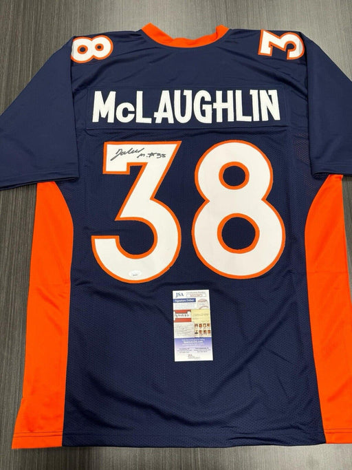 Jaleel McLaughlin Signed Denver Broncos Custom Jersey JSA COA