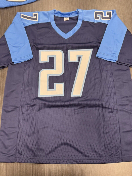 Eddie George Signed Tennesee Titans Custom Jersey Beckett COA