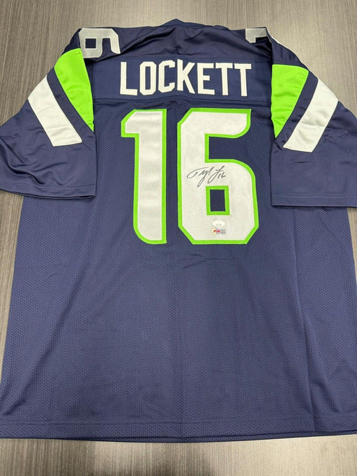 Tyler Lockett Signed Seattle Seahawks Custom Jersey JSA COA