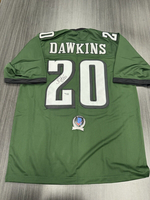 Brian Dawkins Signed Philadelphia Eagles Custom Jersey Beckett COA