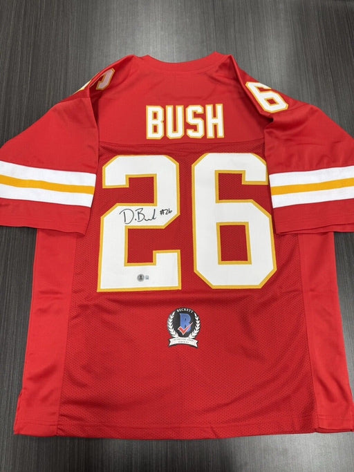 Deon Bush Signed Kansas City Chiefs Custom Jersey Beckett COA