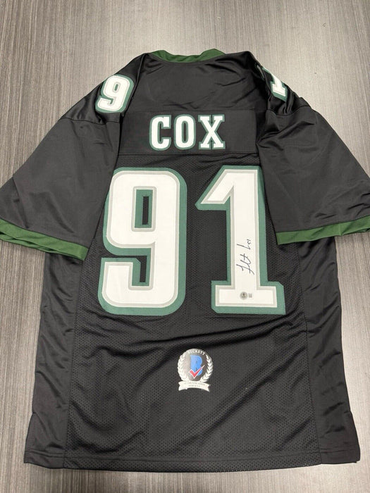 Fletcher Cox Signed Philadelphia Eagles Custom Jersey Beckett COA