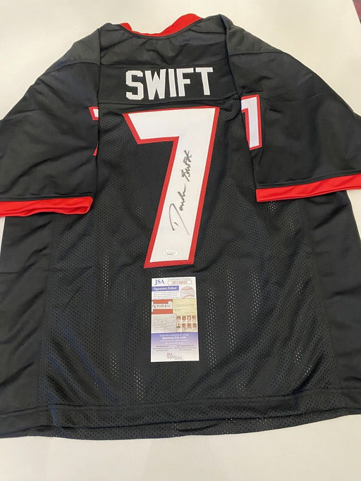D’andre Swift Signed Custom Georgia Bulldogs Jersey JSA COA